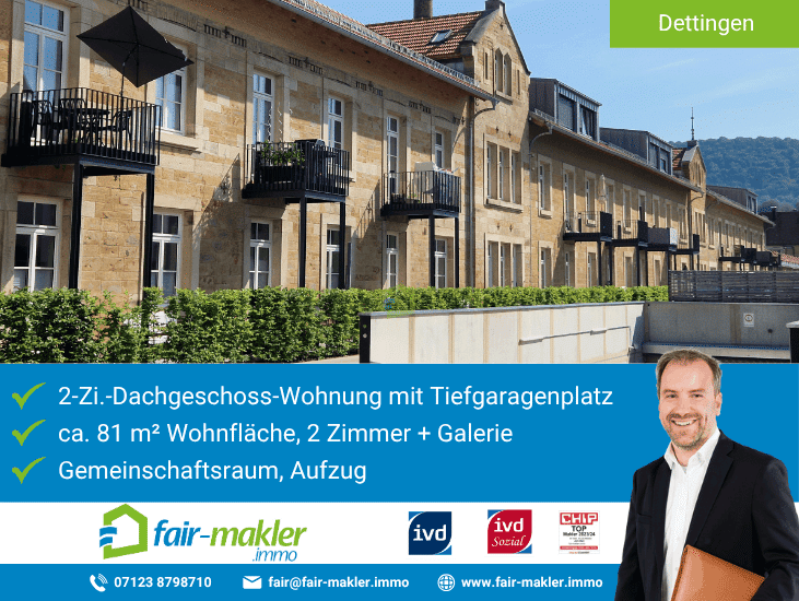 FAIR-MAKLER: Wo Geschichte ein Zuhause gefunden hat., 72581 Dettingen an der Erms