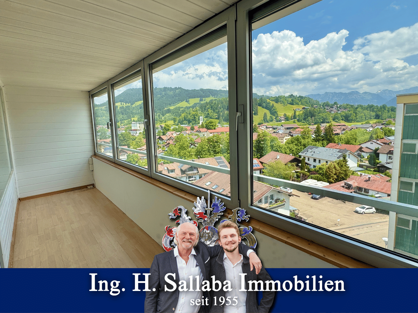 Hoch oben, mit Blick auf Grünten & Oberstdorfer Berge, 87527 Sonthofen