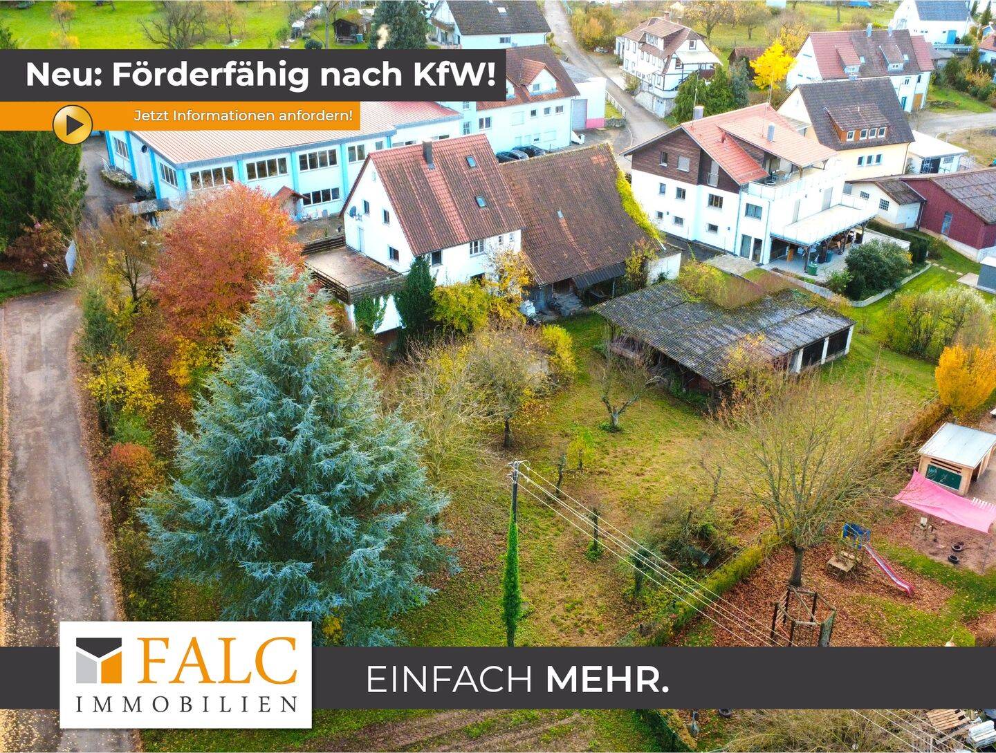 Landhaus mit viel Fläche, XXL-Scheune und 2 zusätzlichen Bauplätzen! – FALC Immobilien, 74182 Obersulm
