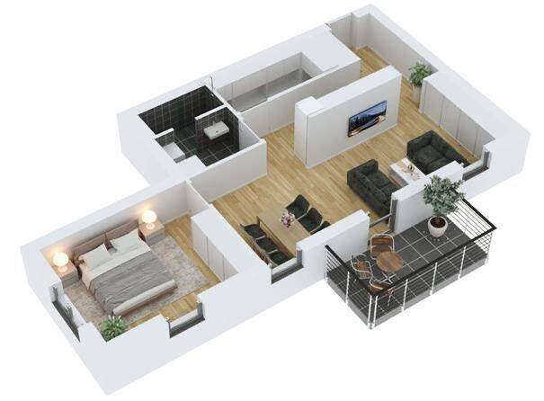 Moderne, helle 70qm Wohnung, 54313 Zemmer