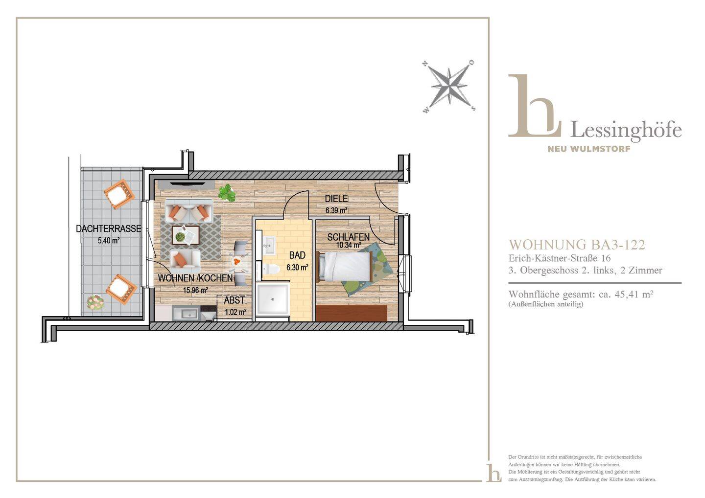 LESSINGHÖFE! Mini-Penthouse mit Weitblick, 21629 Neu Wulmstorf