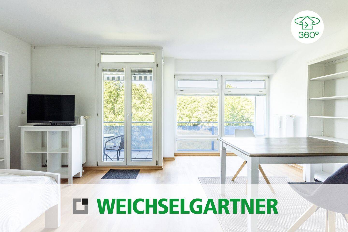 Freies, top gepflegtes Appartement mit West-Balkon und Blick ins Grüne direkt am Park, 81927 München (Bogenhausen)