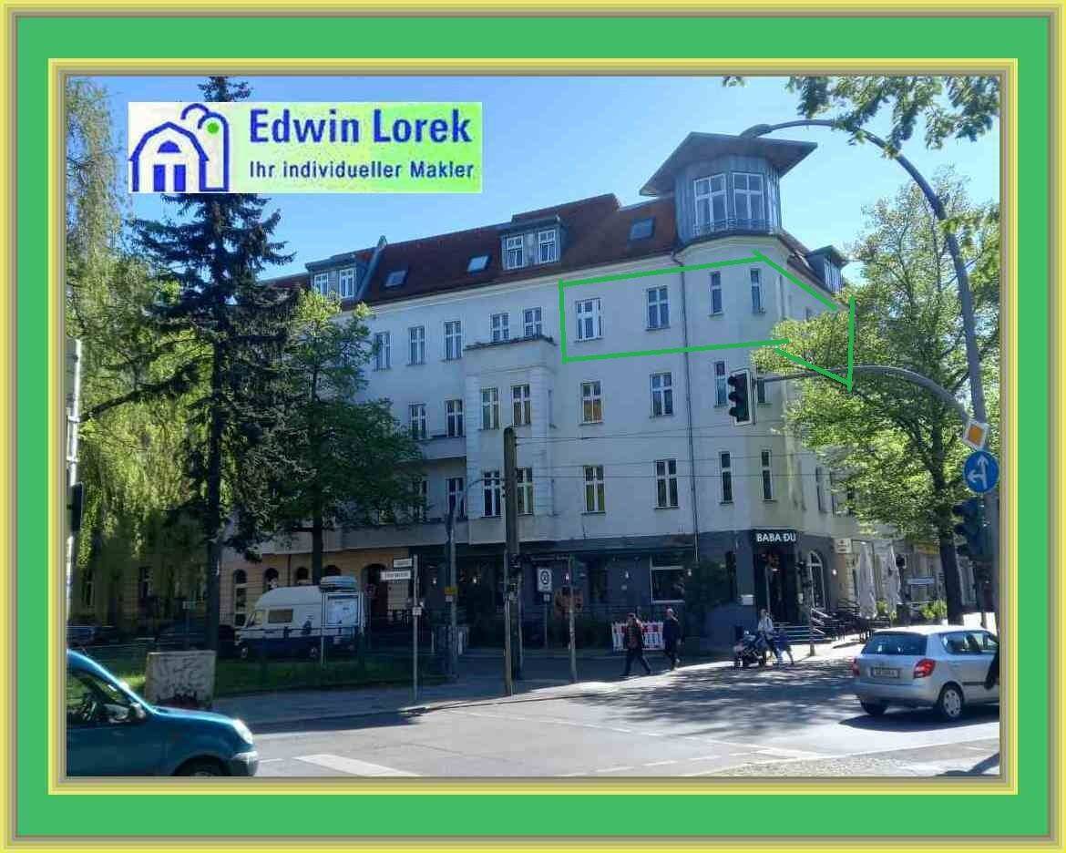 Sehr geräumige, voll sanierte 2-Zimmer-Whg., 3.OG, AB, Dielenböden, Dusche, Stuck, 13187 Berlin (Pankow)