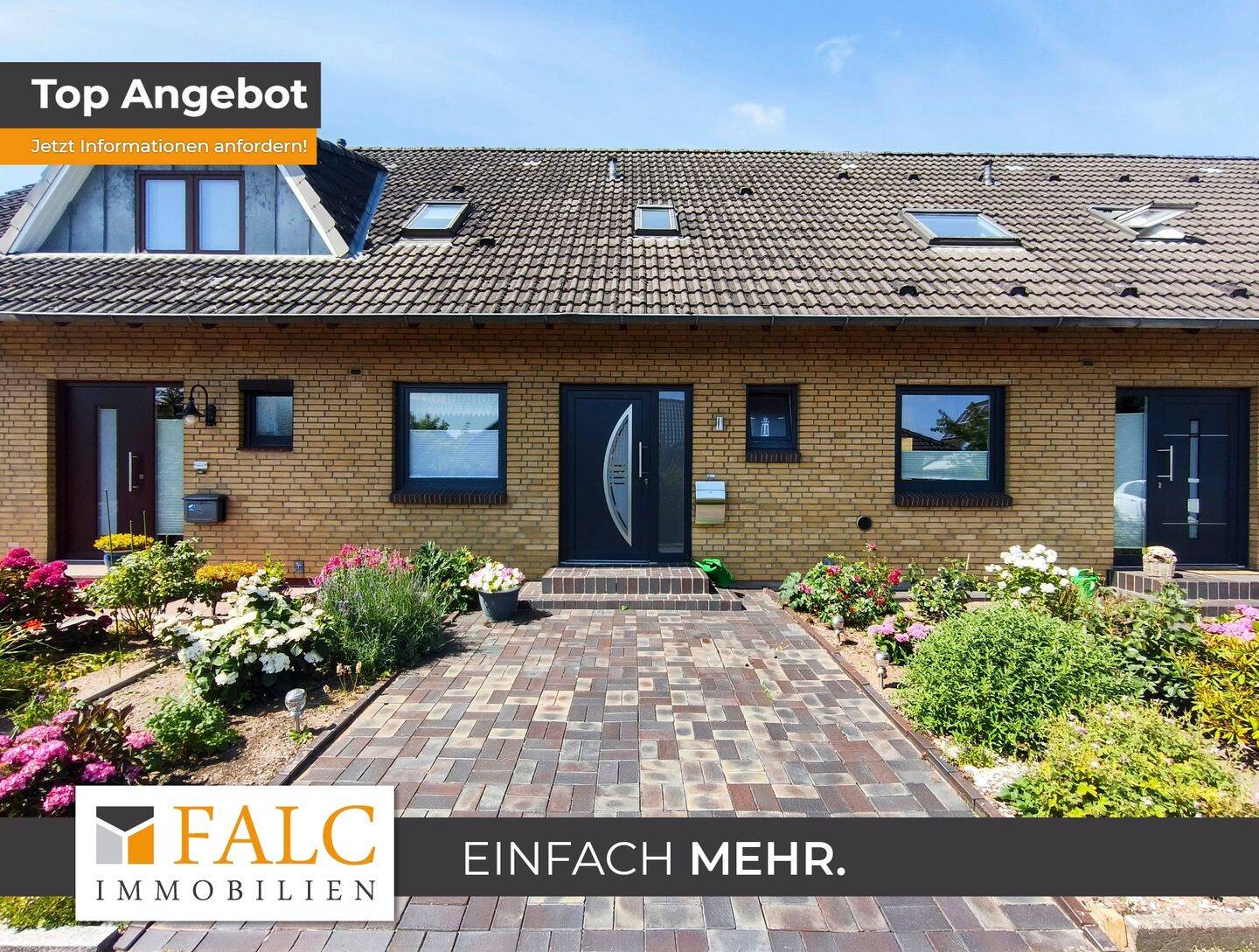 Eigennutzung oder Vermietung. Gepflegtes Reihenhaus mit Terrasse und Garten in Handewitt-Weding, 24976 Handewitt