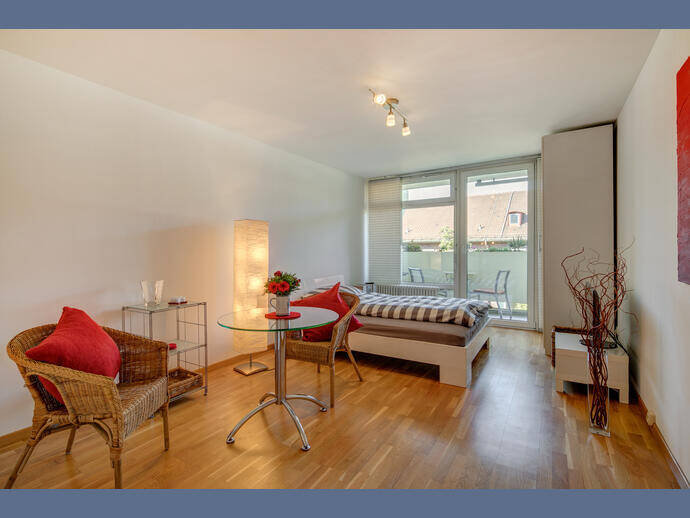 Möbliert: Hell und freundlich möbliert mit West-Balkon, 80337 München (Ludwigsvorstadt-Isarvorstadt Sendling)