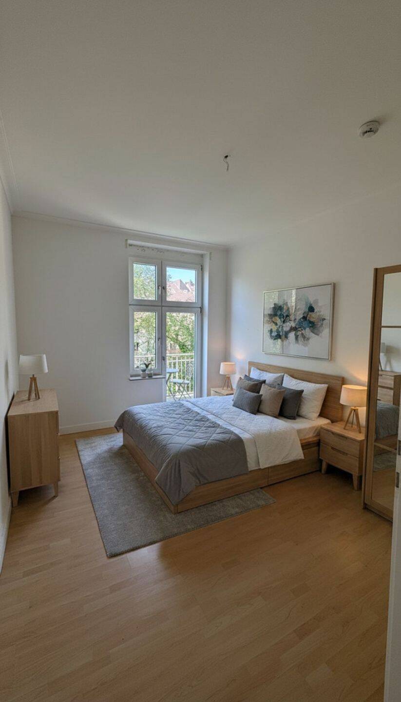Exklusive Altbau-3-Zimmerwohnung mit Gartenbalkon in Toplage Düsseldorf