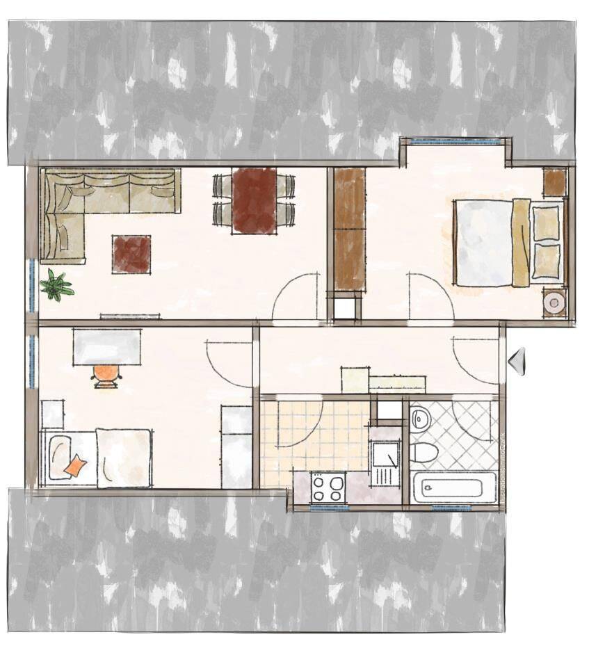 Smarte 3-Zimmer Dachgeschosswohnung, 88662 Überlingen