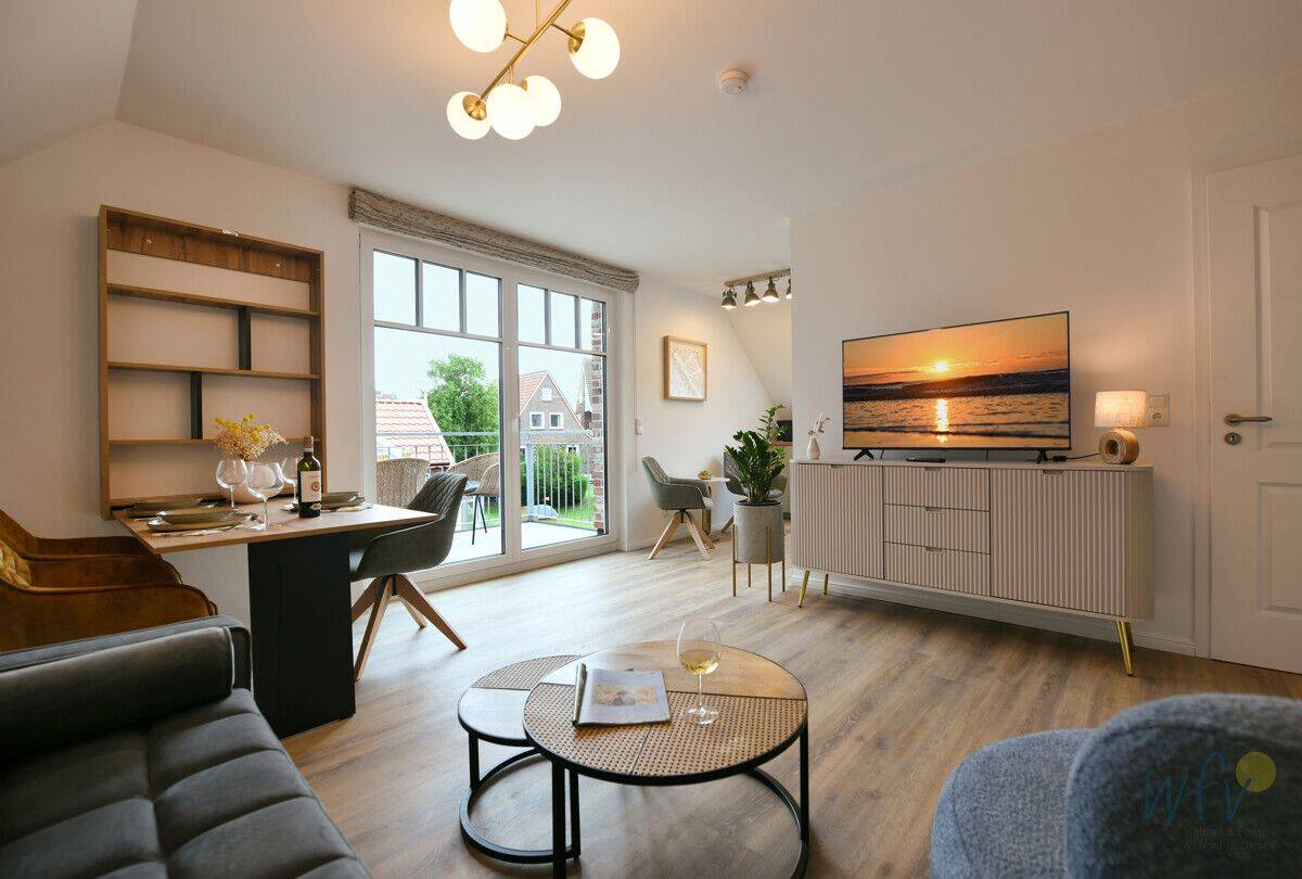 Watt’n Kiek! Stilvolle Ferienwohnung über den Dächern Langeoogs, 26465 Langeoog