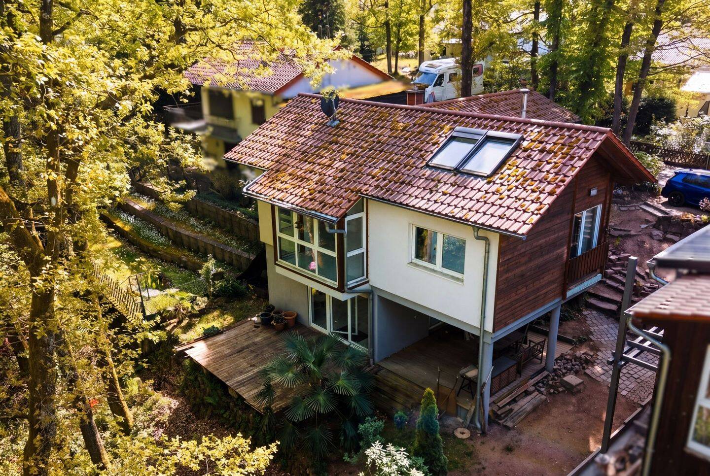 Freistehendes Einfamilienhaus in ruhiger Waldrandlage von Oberflockenbach, 69469 Weinheim