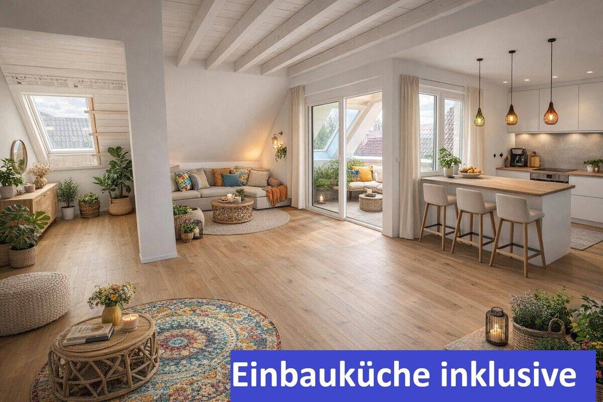 ÜBER DEN DÄCHERN ZUHAUSE – HELLE DG-WOHNUNG MIT SÜDBALKON, 74177 Bad Friedrichshall
