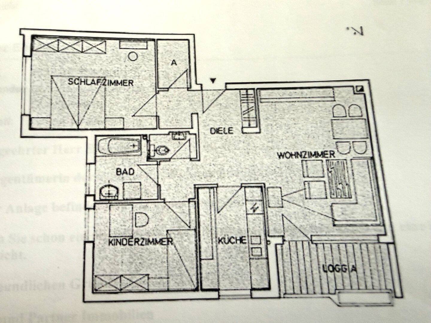 3 Zimmer Wohnung mit Balkon und TG Stellplatz, 90513 Zirndorf