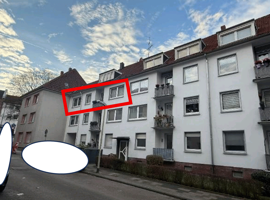 Schöne Eigentumswohnung mit Loggia in guter Lage in 45145 Essen-Frohnhausen, 45145 Essen (Frohnhausen Holsterhausen)