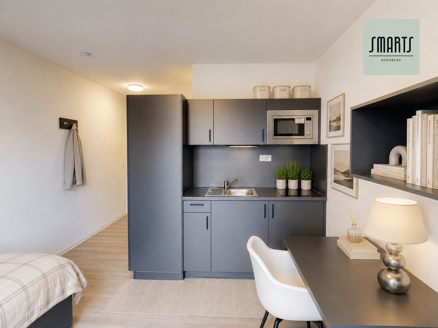 SMARTS Nürnberg: Optimal geschnittene 1-Zimmer-Apartments, 90478 Nürnberg (Dutzendteich Gleißhammer Glockenhof Sankt Peter Zerzabelshof)