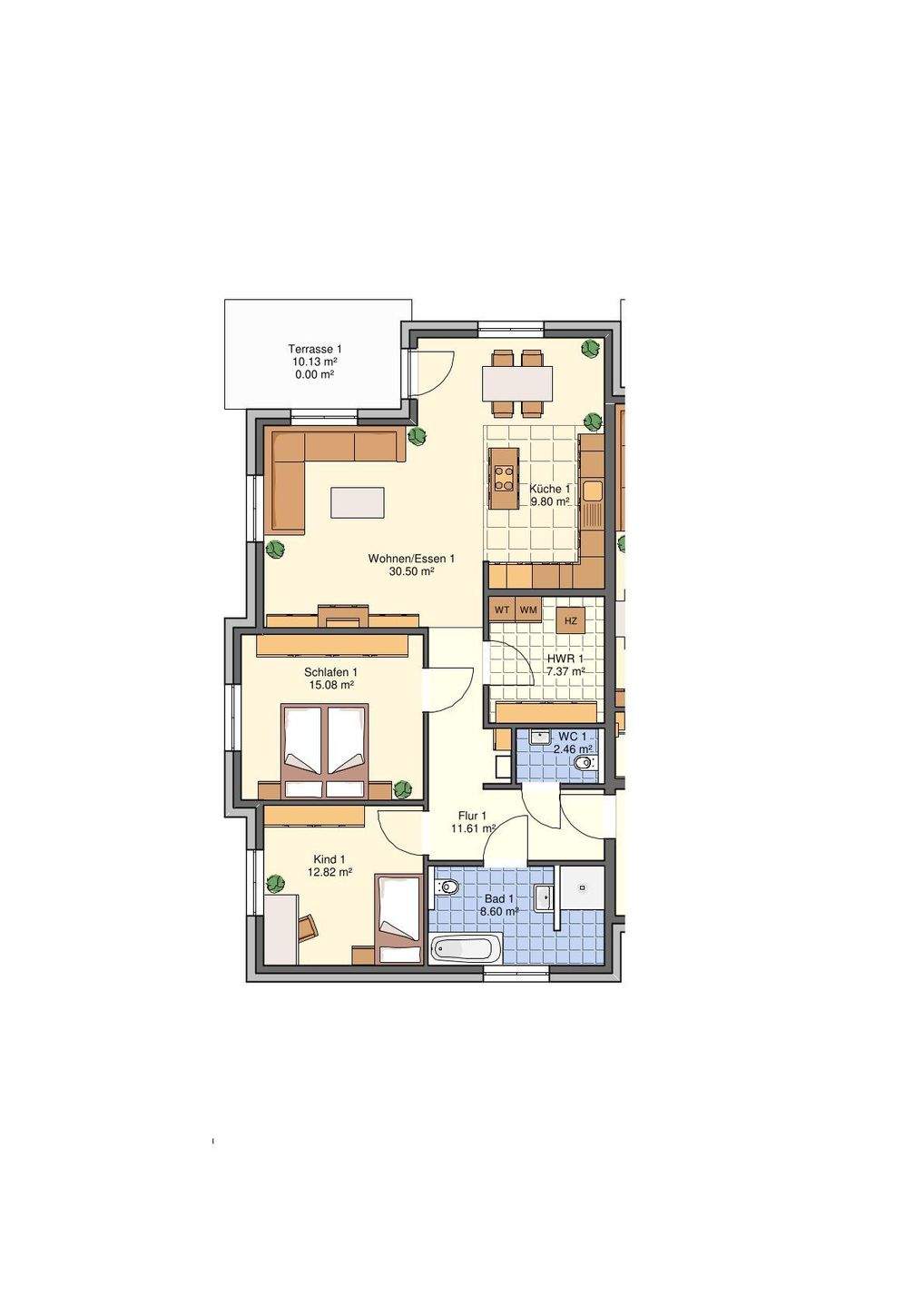 3-Zimmer-Wohnung mit Balkon in Rödinghausen, Schwenningdorf, 32289 Rödinghausen