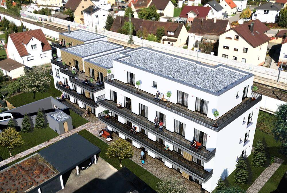 4-Zi.-Wohnung im 1. OG, Balkon, inkl. neuer Einbauküche, Aufzug! KFW 40-QNG-Standard!, 73084 Salach