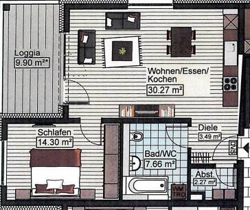 2 Zimmer Wohnung in Neu-Ulm zu vermieten, 89231 Neu-Ulm