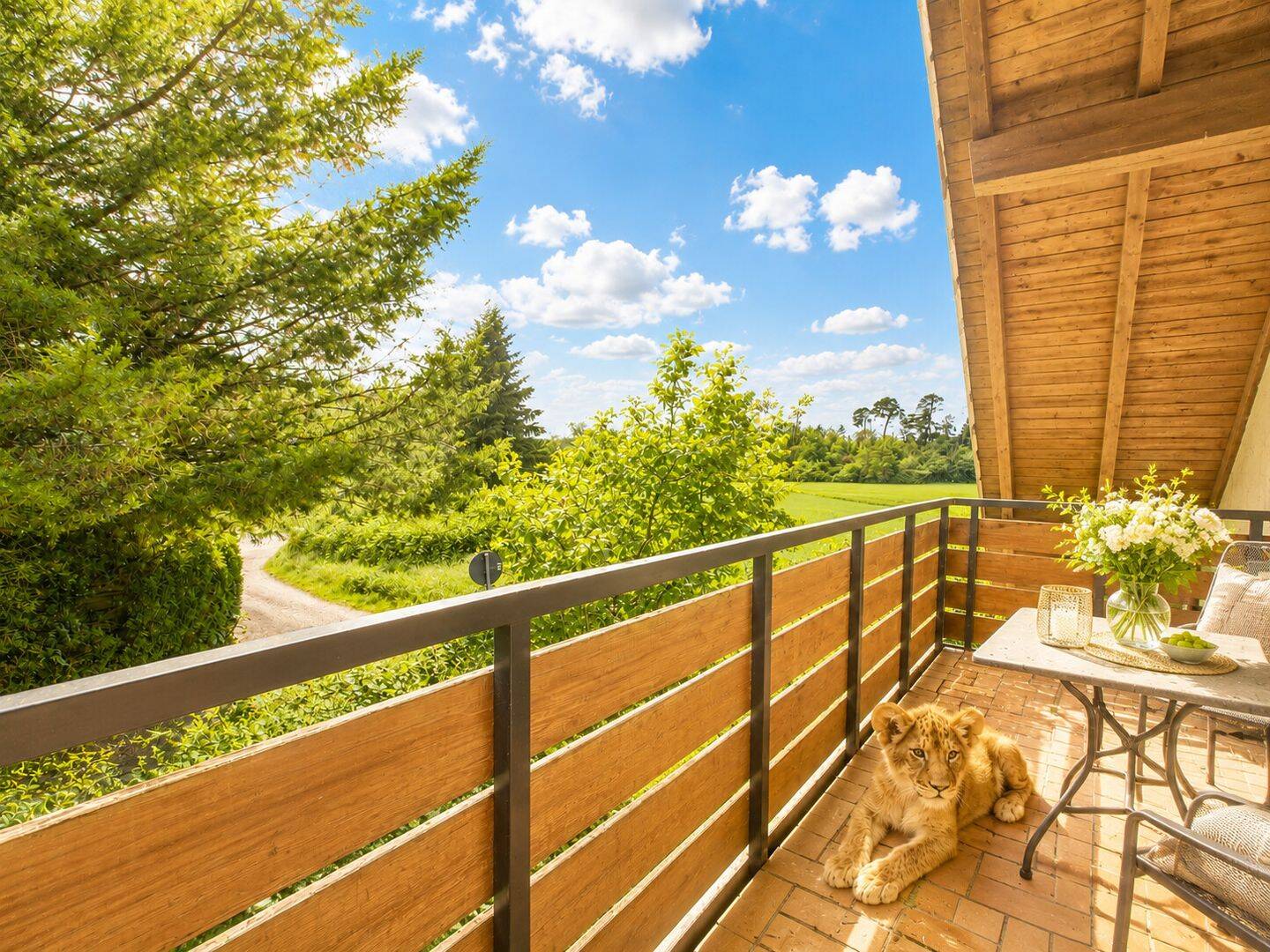 SCHWIND IMMOBILIEN – Wohnen mit Ruhe und Rückzugsgefühl – möbliertes Apartment in Feldrandlage, 64342 Seeheim-Jugenheim