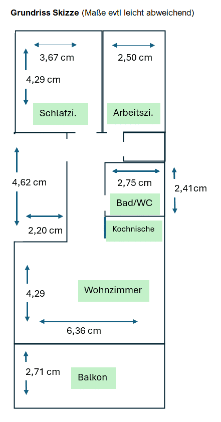 Attraktive 3-Zimmer-Wohnung mit Balkon und Schwarzwaldblick, 75177 Pforzheim (Katharinenthalerhof Eutingen Nordstadt Nordweststadt Oststadt)