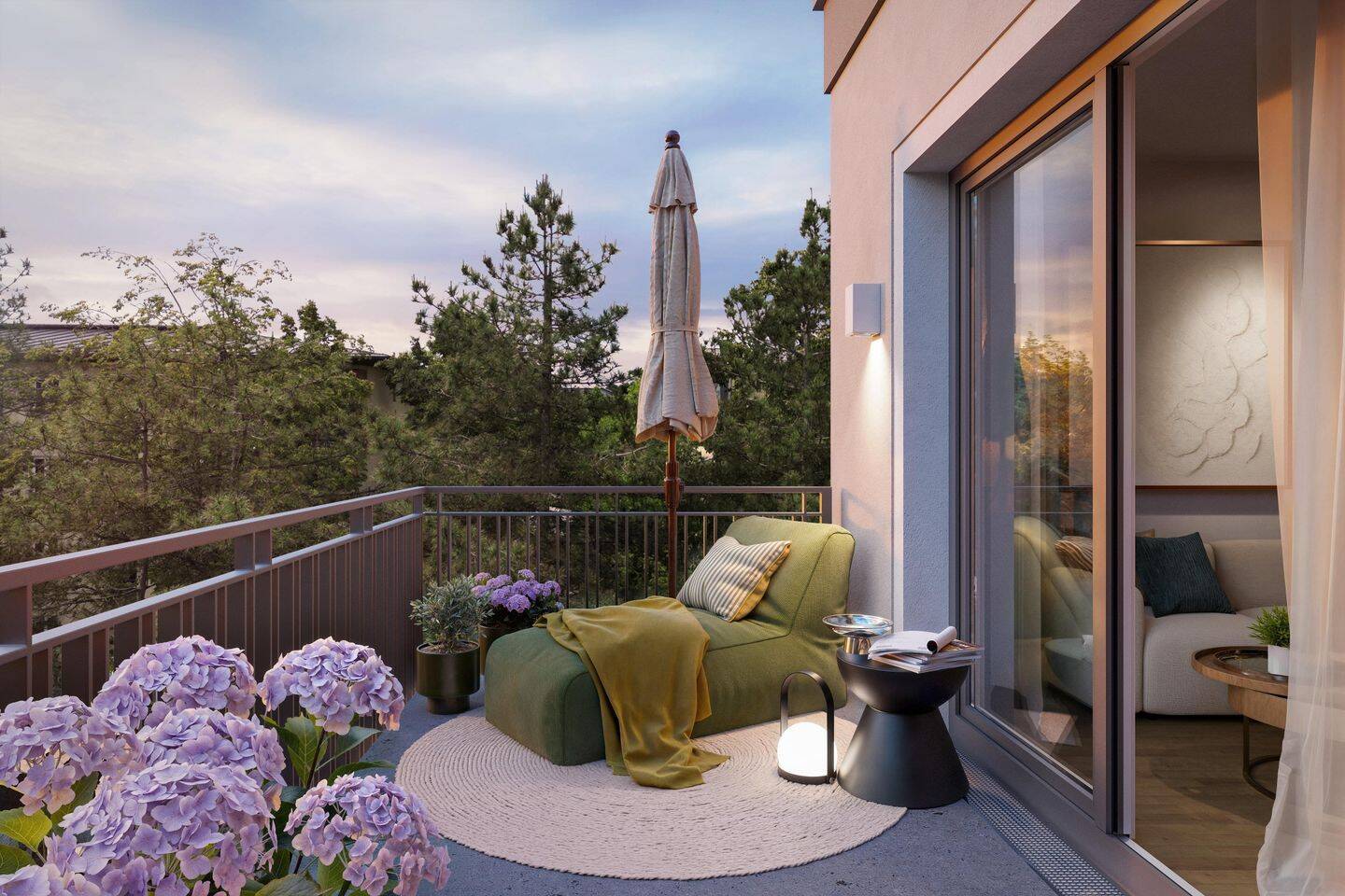 KFW55! – Idyllisch wohnen vor den Toren Münchens – Exklusive 3-Zimmer-Wohnung mit Westloggia!, 85764 Oberschleißheim