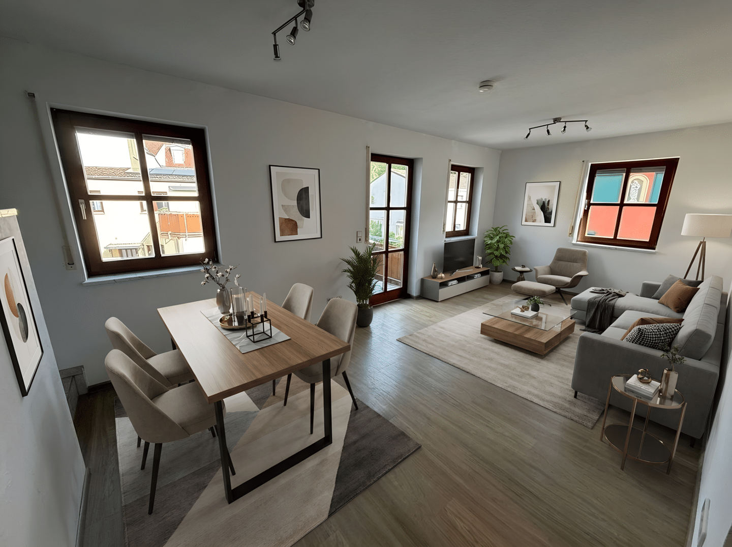 sehr gepflegte 2-Zi.-Wohnung mit Balkon, EBK und TG-Stellplatz in zentraler Lage, 97218 Gerbrunn