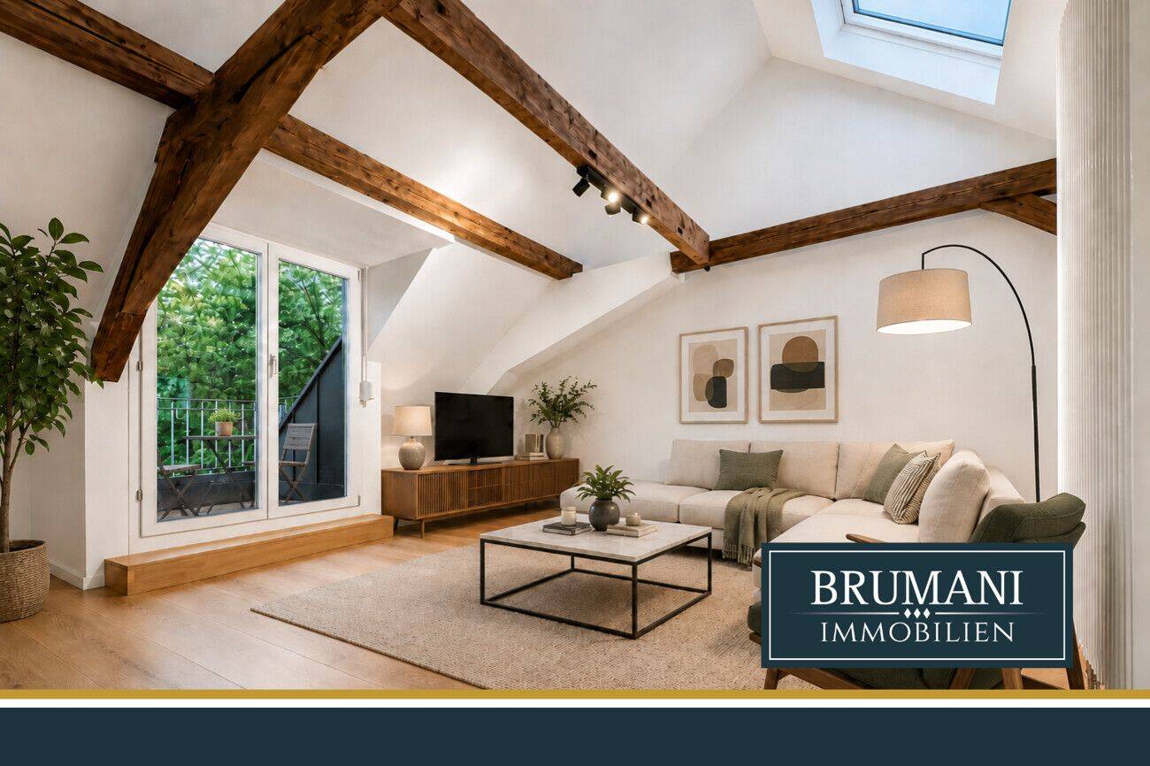 BRUMANI I Modernisierte 3-Zimmer-Dachgeschosswohnung mit Loggia und viel Tageslicht in Breisach, 79206 Breisach am Rhein