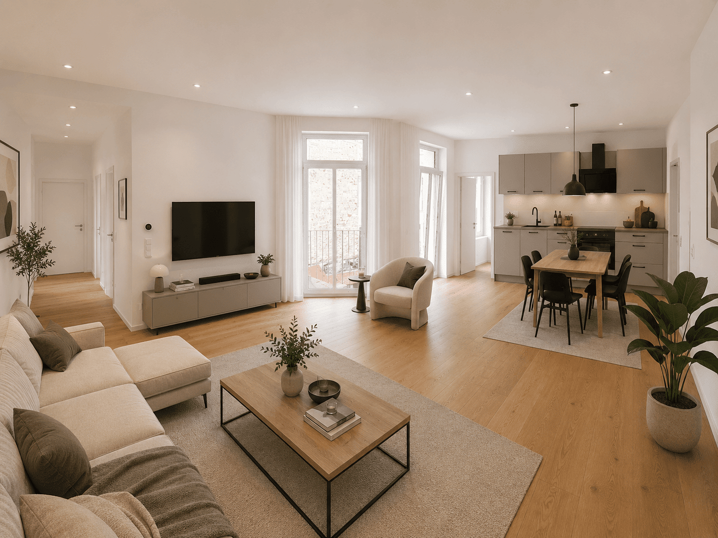 ***TOLLE 4 RAUMWOHNUNG~BALKON~EINBAUKÜCHE~GÄSTE WC~ERSTBEZUG***, 6112 Halle (Saale)