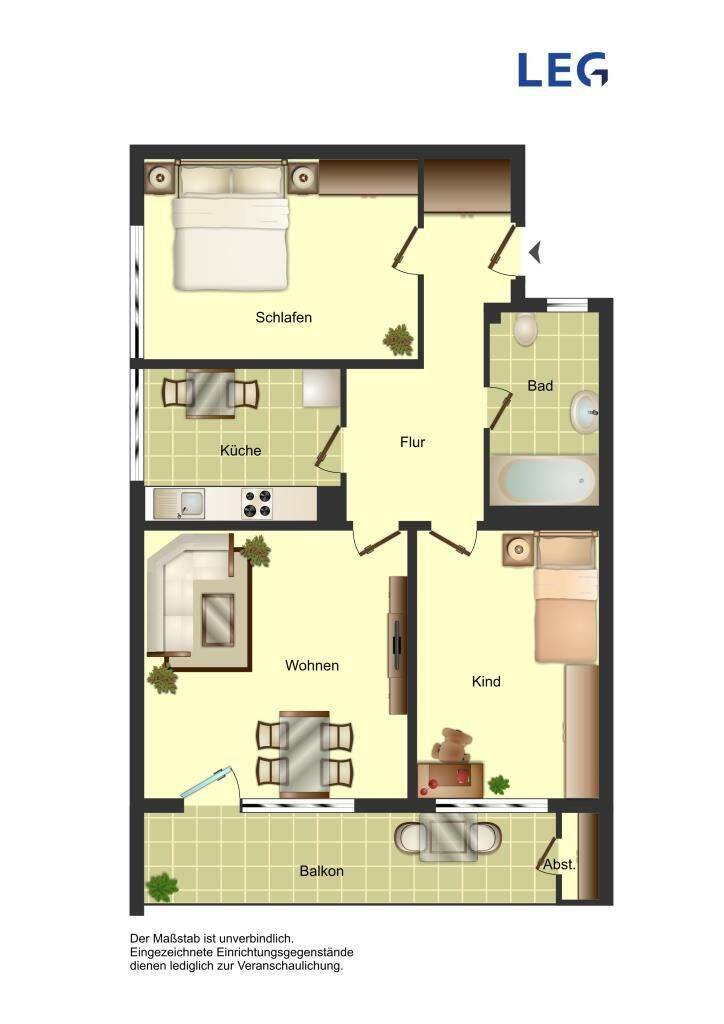 Charmante 3-Zimmer-Etagenwohnung in Minden 78 m² mit Tageslichtbad, 32427 Minden