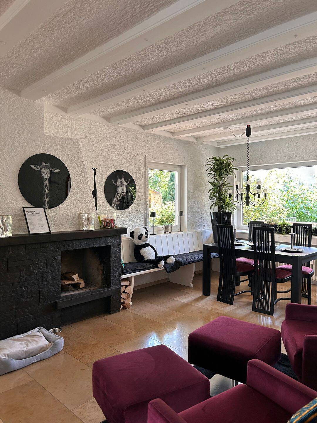 Besondere möblierte Wohnung mit Kamin, Balkon und Gartennutzung in Heilbronn, 74074 Heilbronn (Heilbronn Sontheim)