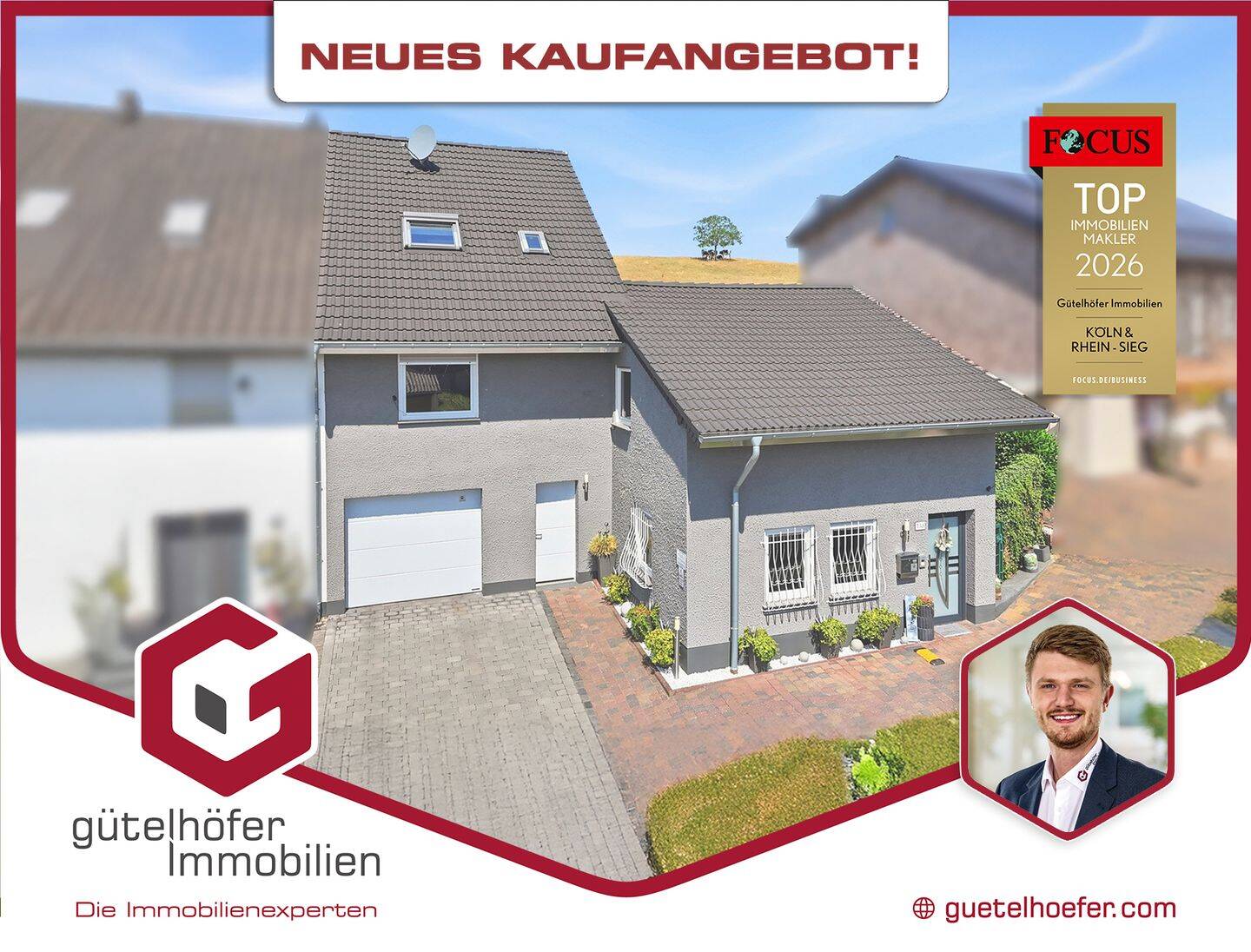 Ländlich eingebettete und modernisierte Doppelhaushälfte mit Garage, Kaminofen und Einbauküche, 53894 Mechernich