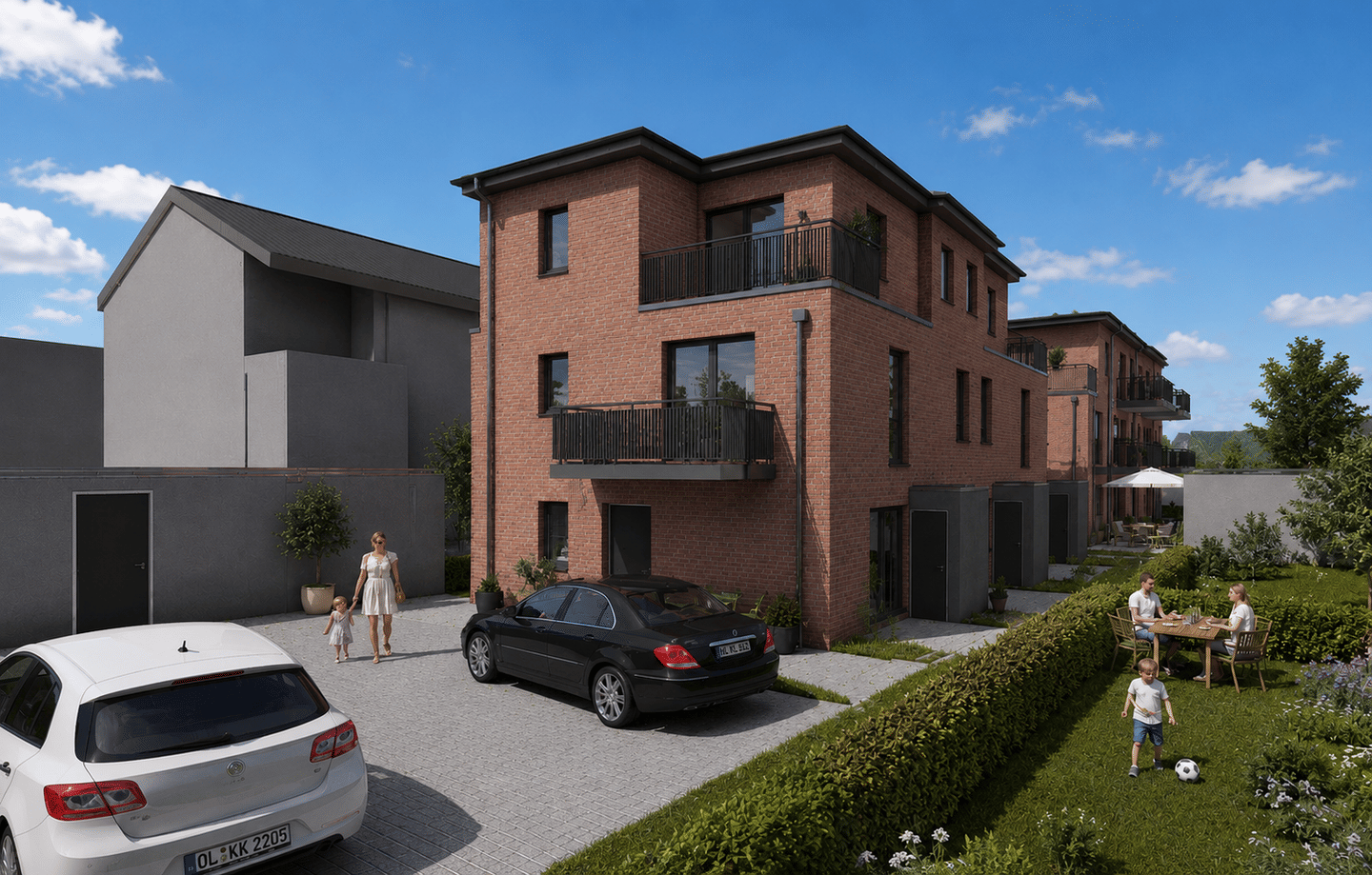 Sonnige 2-Zimmer-Neubauwohnung mit Dachterrasse // KFW 40 QNG, 26131 Oldenburg (Oldb) (Bloherfelde Eversten)