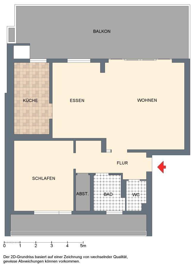 Tolle 2-Zi-DG-Whg. mit 28 m² großer sonniger Südterrasse in Toplage von Hilden von privat!, 40724 Hilden