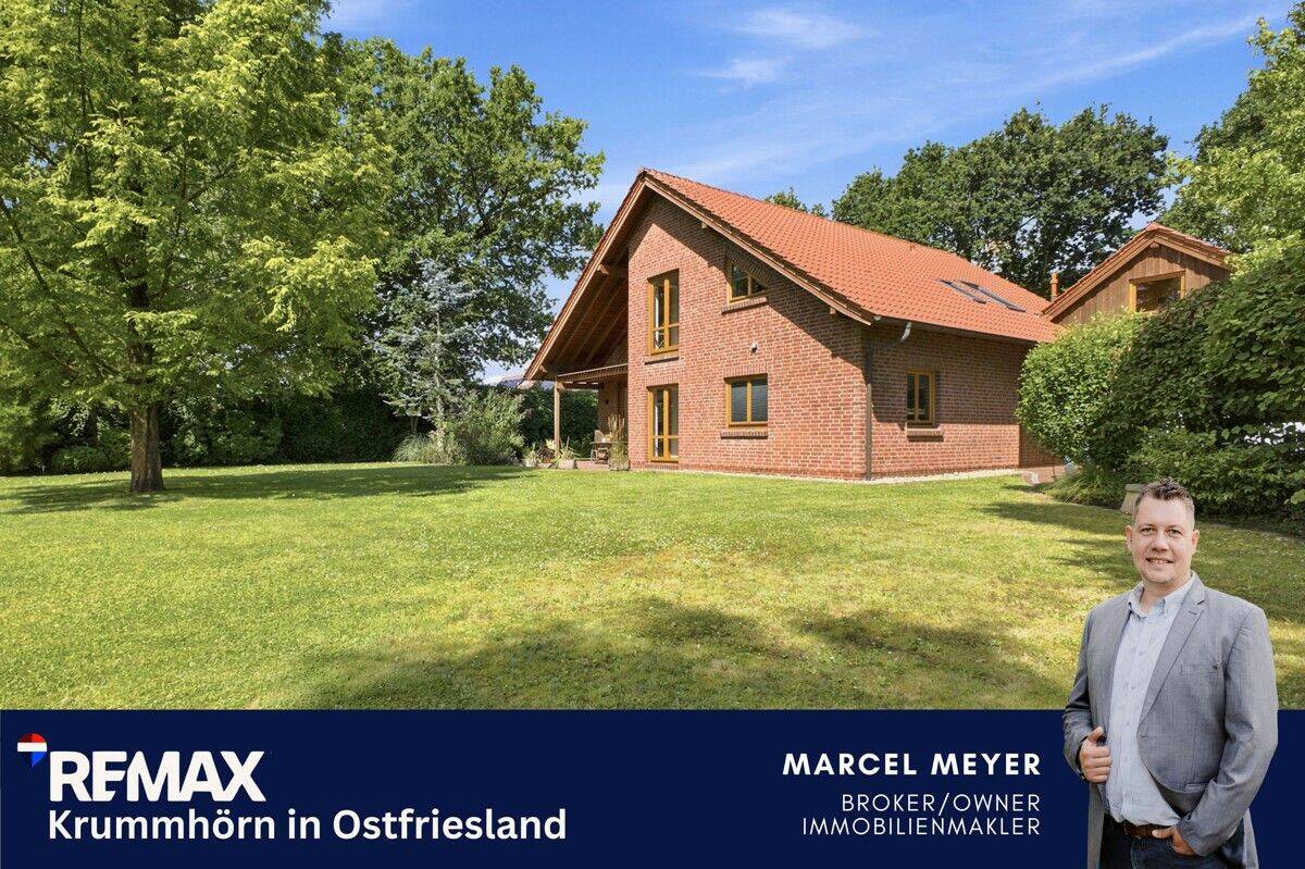 Exklusives Einfamilienhaus mit Schwimmteich, Sauna und außergewöhnlicher Architektur in Aurich, 26607 Aurich