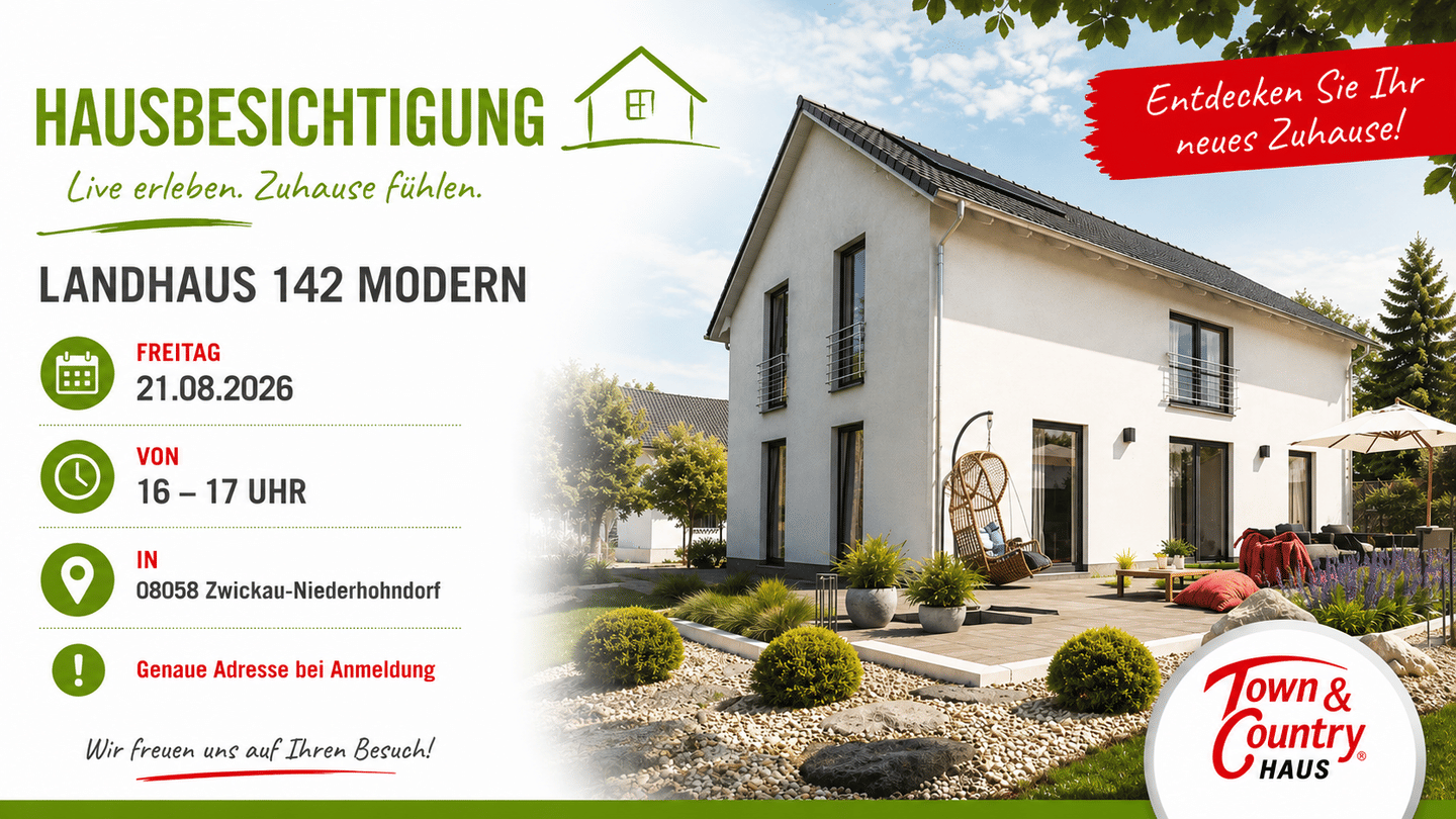 HAUSBESICHTIGUNG Landhaus Modern in Niederhohndorf!, 8058 Zwickau