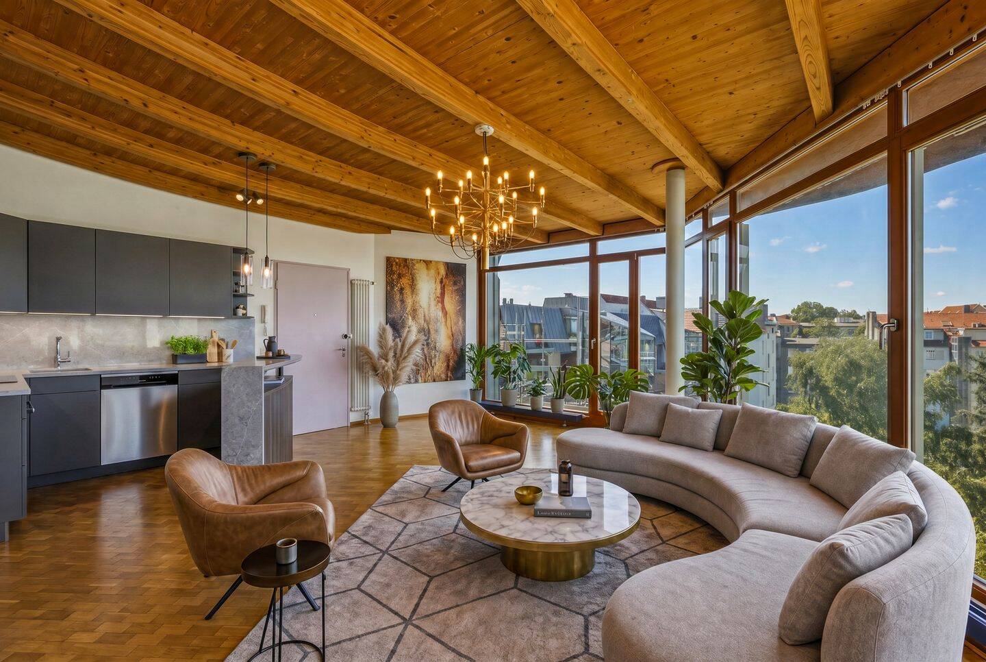 **Penthouse in preisgekrönter Baller-Architektur**, 10707 Berlin (Charlottenburg-Wilmersdorf Charlottenburg Wilmersdorf)