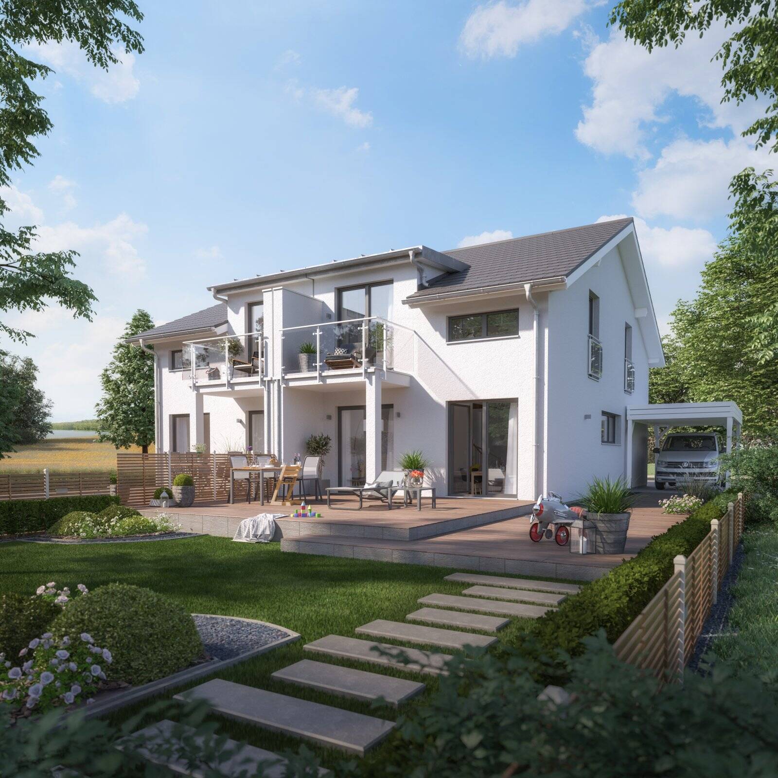 LivingHaus – Dein individuell geplantes Traum-Doppelhaus in Bad Herrenalb, 76332 Bad Herrenalb
