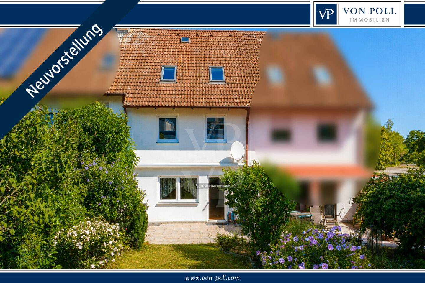 VON POLL | Mehr Raum fürs Leben: Gepflegtes Reihenmittelhaus zwischen Stadtwald und Kanal, 90768 Fürth
