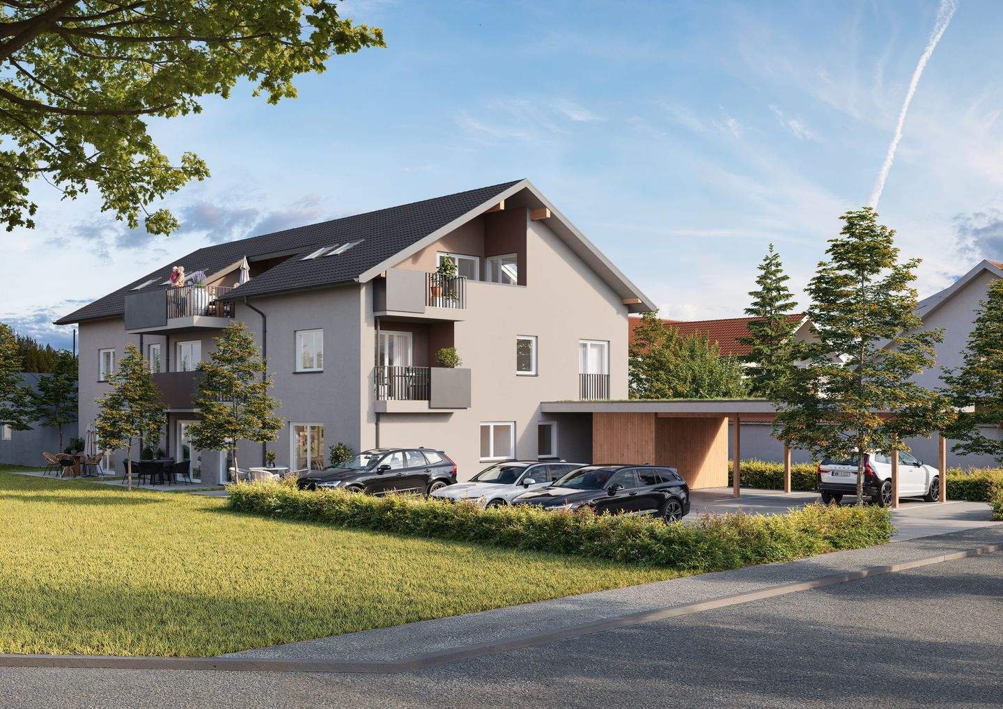 Neubau: Großzügige Maisonette Wohnung in bester Wohnlage mit Garten in Bad Aibling, 83043 Bad Aibling