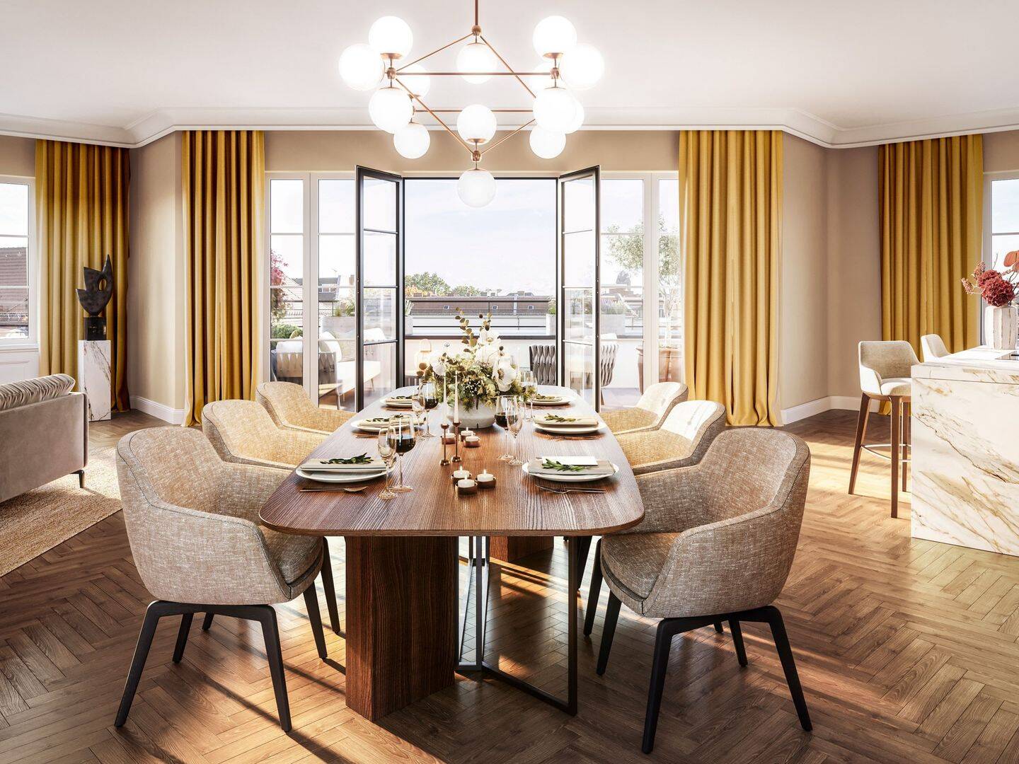 Die Krönung des Hauses – luxuriöses Penthouse – 5 Zimmer Plus