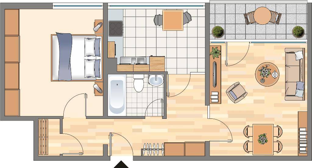 2-Zimmer-Wohnung in Dortmund Hörde (WBS für 65m² erforderlich!), 44263 Dortmund (Hörde Mitte Schüren)