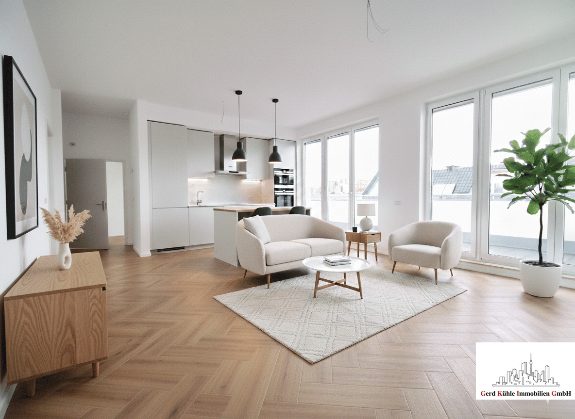 Dachgeschoß zum Erstbezug / Neubau / Terrasse / hohe Räume / keine Schrägen – 10243 Berlin – Bild 1 von 10
