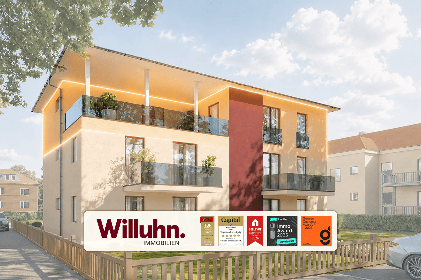 Penthouse zum 01.10.! | Tageslichtbad + Gästebad | Fußbodenheizung | Stellplatz und Garage, 4838 Eilenburg