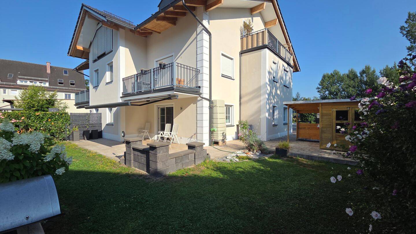 Befristet auf max. 2-3Jahre – Neuwertige helle Garten 3-Zimmer-Wohnung in Übersee, 83236 Übersee