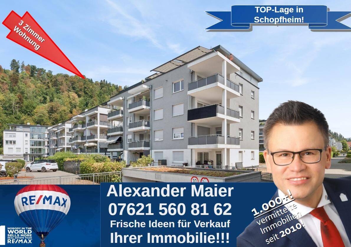 WOW! Neuwertige 3-Zi Wohnung mit EBK & Garage in Schopfheim, 79650 Schopfheim