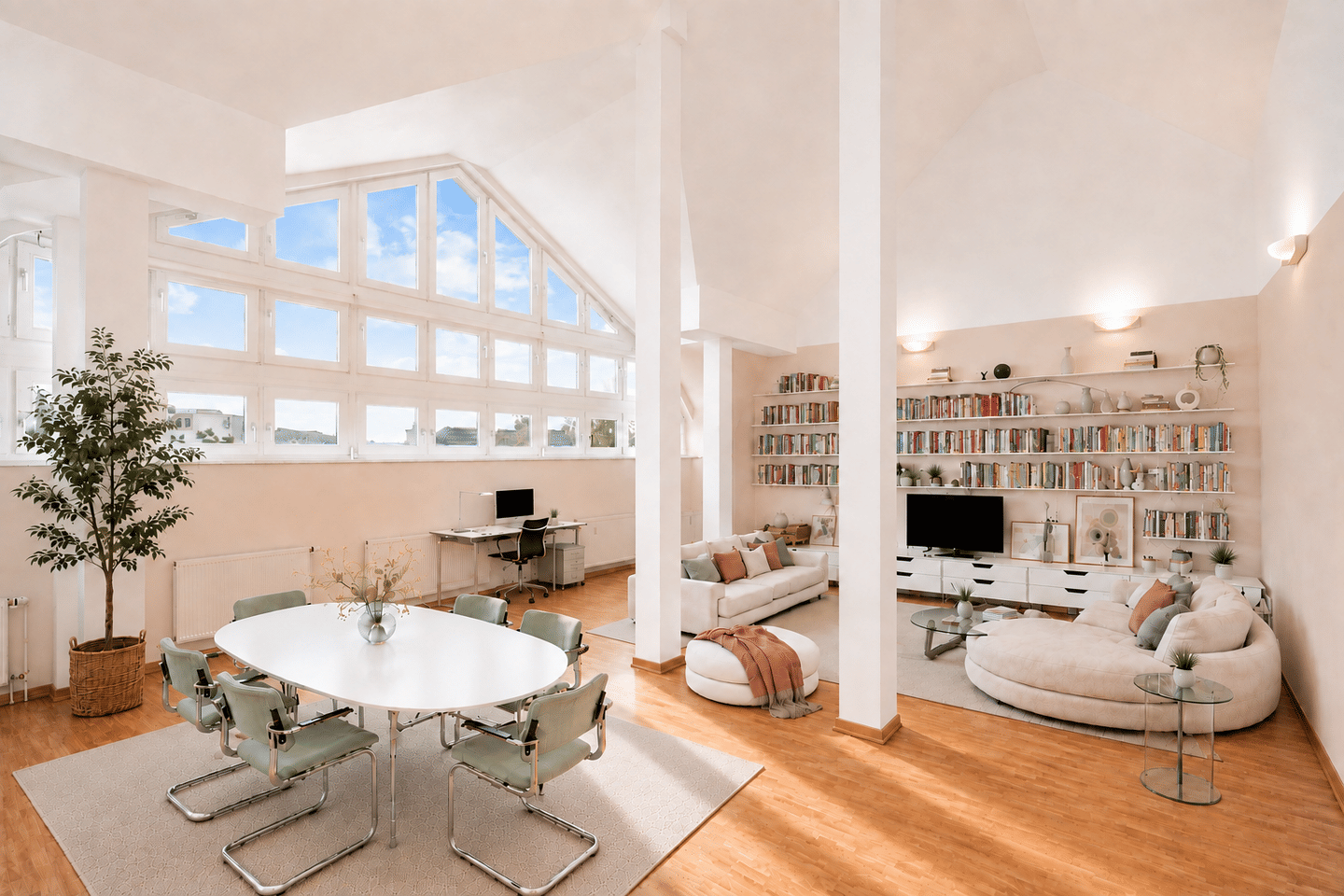 ÜBER DEN DÄCHERN VON TEGEL Loft-Feeling + Aufzug + Terrasse + Kamin, 13507 Berlin (Reinickendorf Kolonie Am Fließ Kolonie Am Waldessaum Tegel)