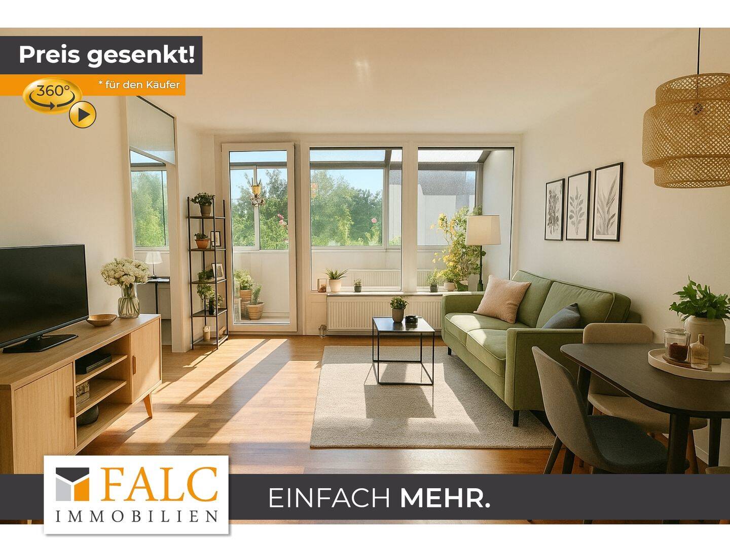 Bieterverfahren – Helle 2-Zimmer-Wohnung mit großzügigem Wintergarten in Augsburg-Lechhausen, 86167 Augsburg (Lechhausen)
