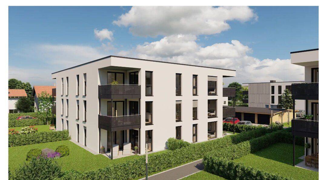 Helle 3-Zimmer-Neubauwohnung mit Loggia – Goldsteig Quartier Plattling (Baufertigstellung 12/2026), 94447 Plattling