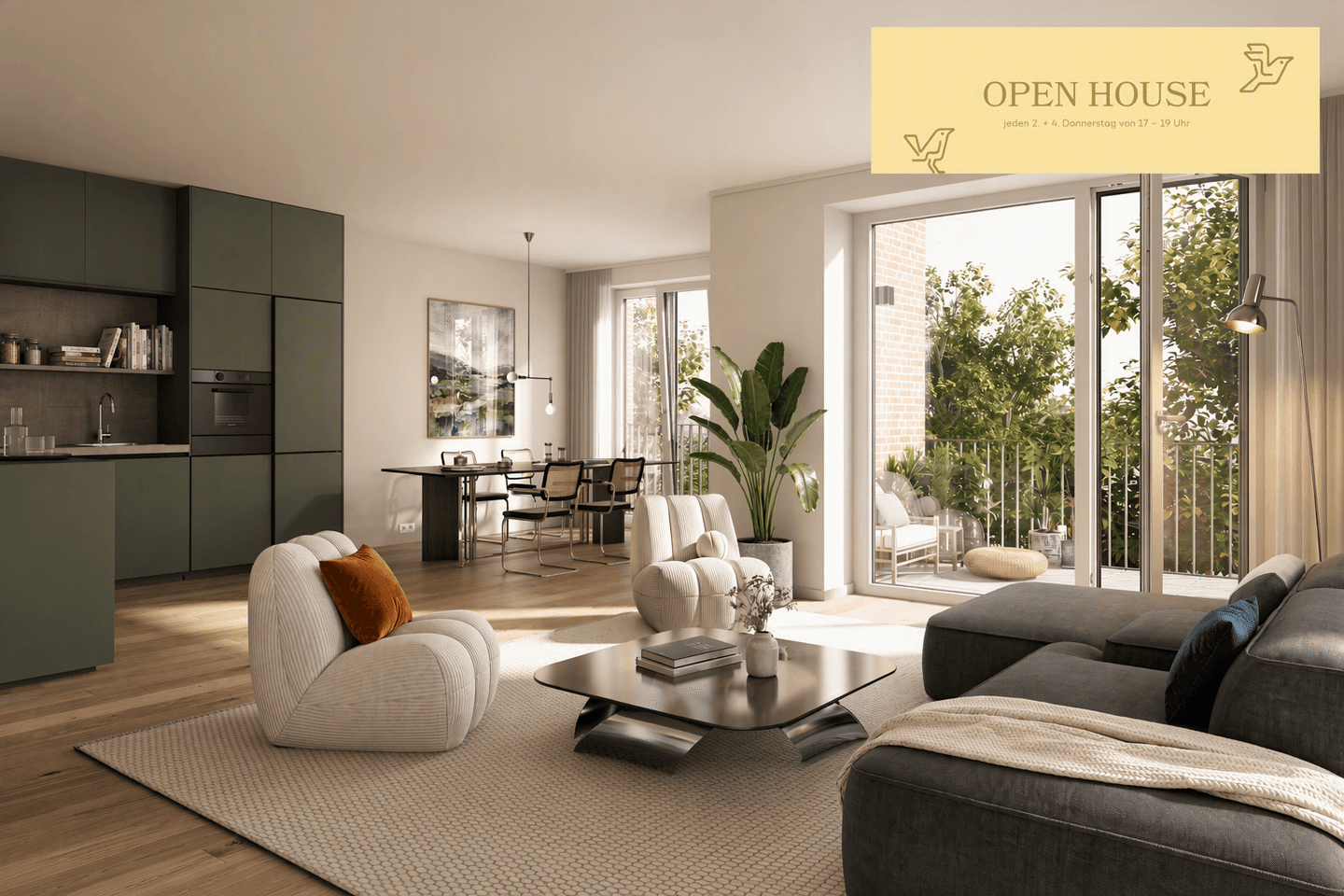 OPEN HOUSE Do., 27.8., 17-19 Uhr! In Ottensen zuhause: 3,5 Zimmer Neubauwohnung mit Balkon & Style, 22763 Hamburg (Altona Othmarschen Ottensen)