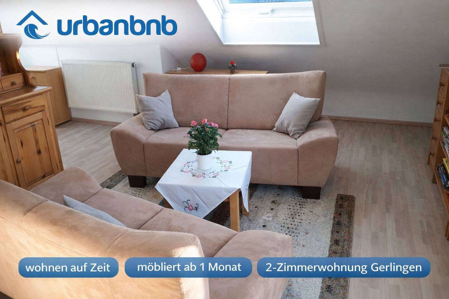 Möblierte Wohnung in Gerlingen – Wohnen auf Zeit ab 1 Monat, 70839 Gerlingen
