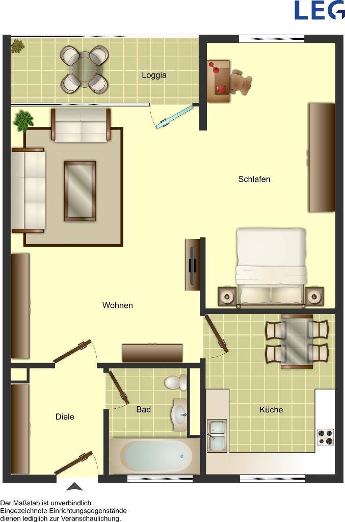 Demnächst frei! 1-Zimmer-Wohnung in Monheim am Rhein Berliner Viertel