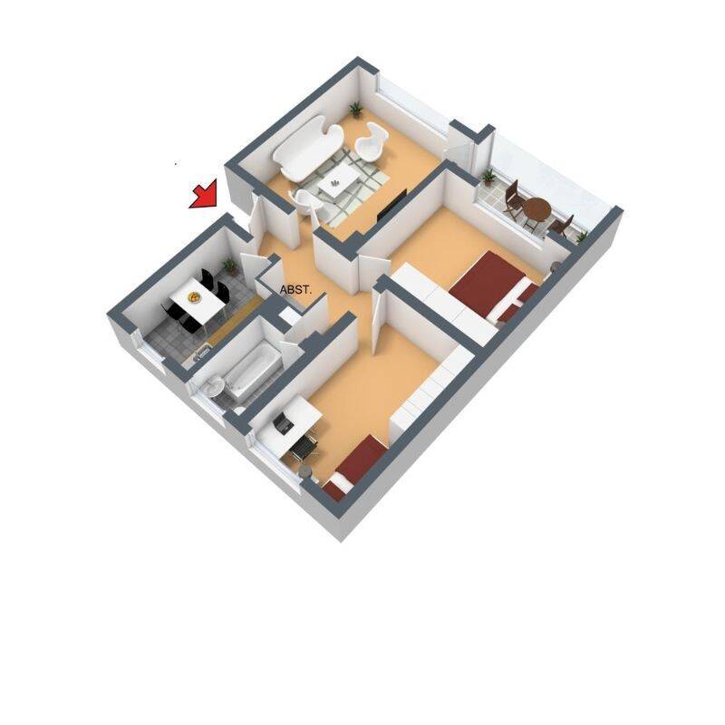Tolle 3-Zimmer-Wohnung im Erdgeschoss mit Balkon in Hagen Vorhalle!, 58089 Hagen
